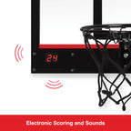ESPN Mini Basketball Hoop – Over-The-Door with Foldable Rim & Scoreboard
