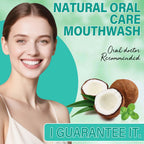Coconut Pulling Oil (8 Oz) – Mint Mouthwash, Tongue Scraper, Alcohol Free