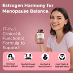 FIRSTORGANIC EstroEase Balance+ 2450mg – 17-in-1 Plant-Based Women’s Hormonal Balance