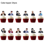 etel Like Stray Kids 5 Star Party Decorations – Banner, Cake Topper, Balloons & Cupcake Toppers