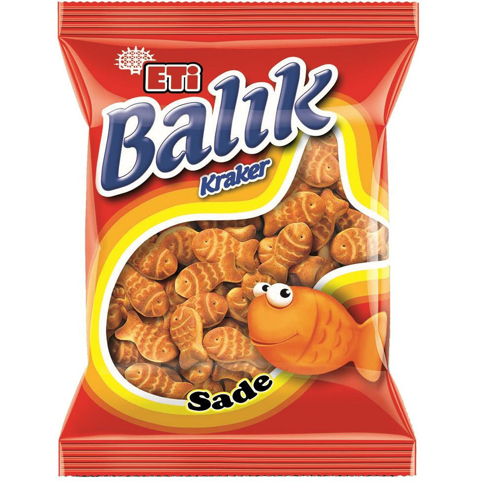 Eti Balik Kraker Fish Shaped Cracker Sade Pack 40g