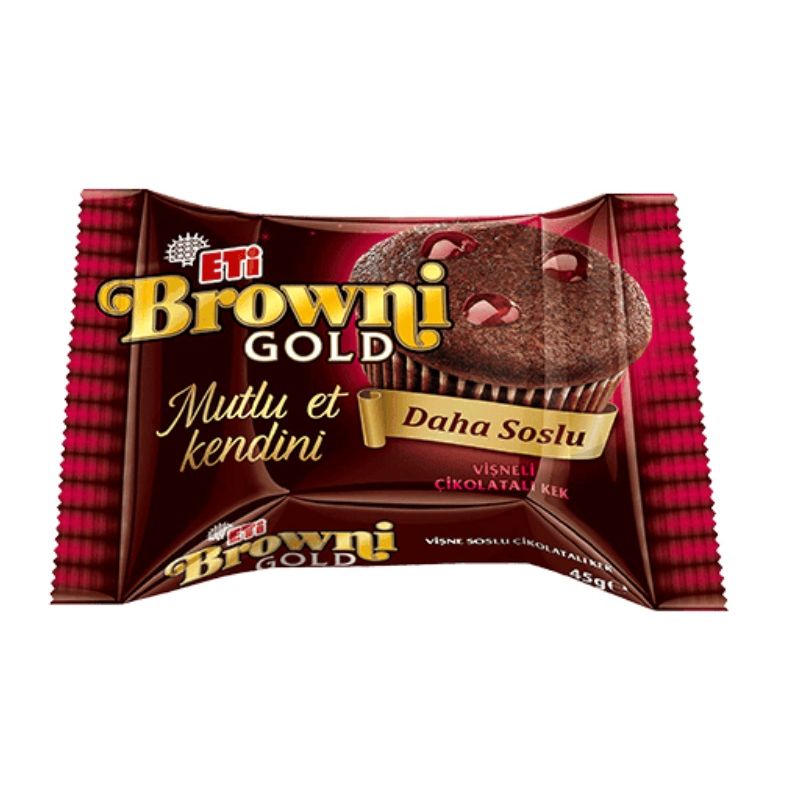 Eti Browni Gold Mini Chocolate Cakes Multipack, 9x45g