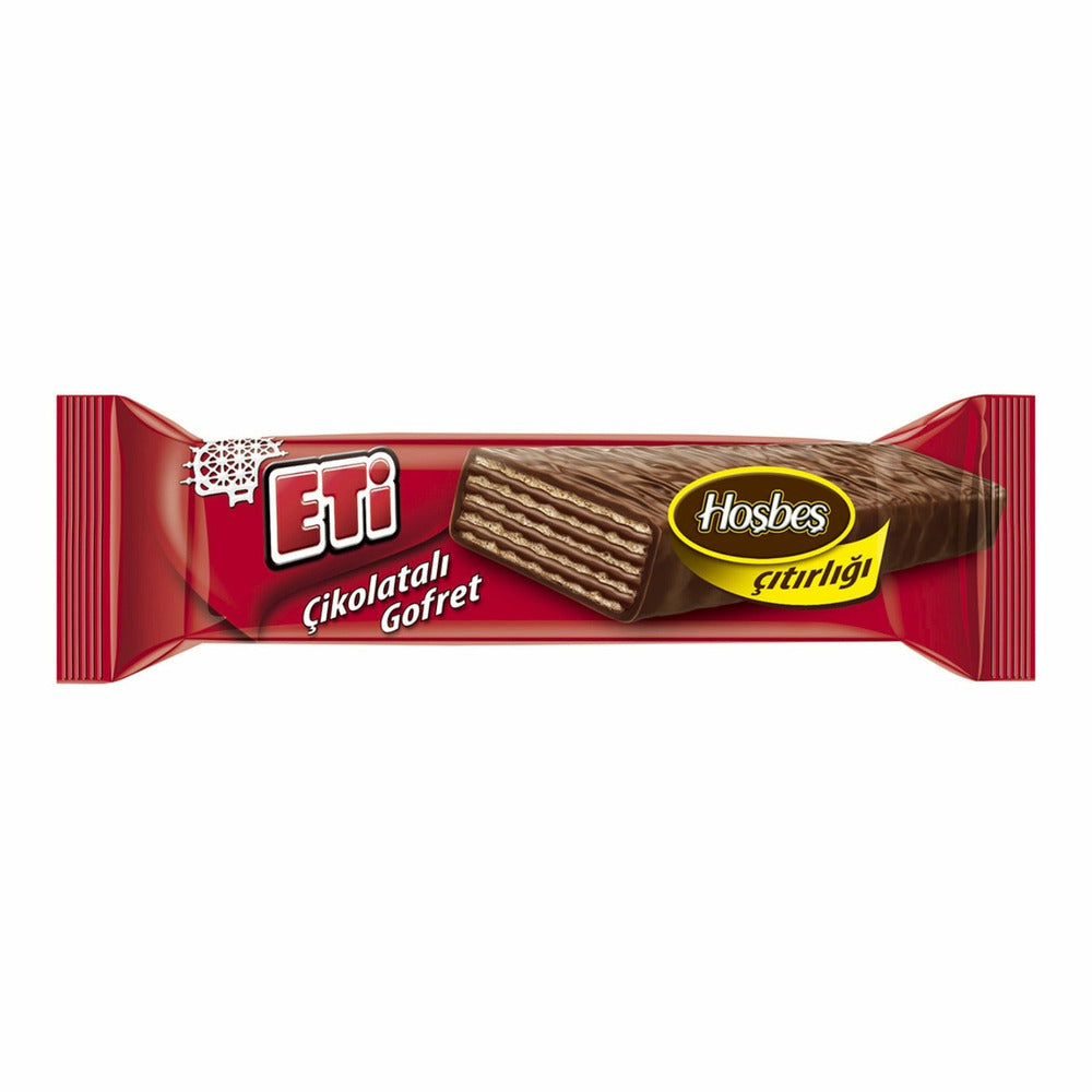 Eti Chocolate Covered Hazelnut Wafer Cikolatali 34g