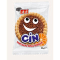 Eti Cin Orange Jelly Biscuit with Cocoa Sprinkles, 25g Single Pack