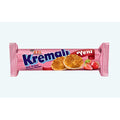 Eti Kremalı Strawberry Flavor Sandwich Biscuits (Çilek Kremalı Sandviç Bisküvi), 61g Pack