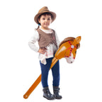 EverMARKET 12-Pack Inflatable Stick Horse Head 38in Brown – Party Props