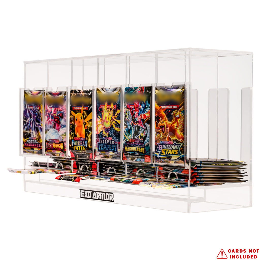 Exo Armor Acrylic 6-Slot Booster Dispenser | Pokemon, MTG, Yugioh & Sports Cards