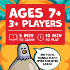 Exploding Kittens Exploding Pigeon – Fast-Paced Family Party Game for All Ages
