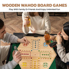 Extguds 20 Inch Wahoo Board Game – 2-in-1 Marble Strategy with Storage for 4-6 Players