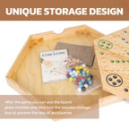Extguds 20 Inch Wahoo Board Game – 2-in-1 Marble Strategy with Storage for 4-6 Players