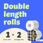 Extra Soft Recycled Toilet Roll | Double Length 16 Pack