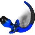 MASTIFF Puppy Tail Butt Plug | Blue & Black Swirl