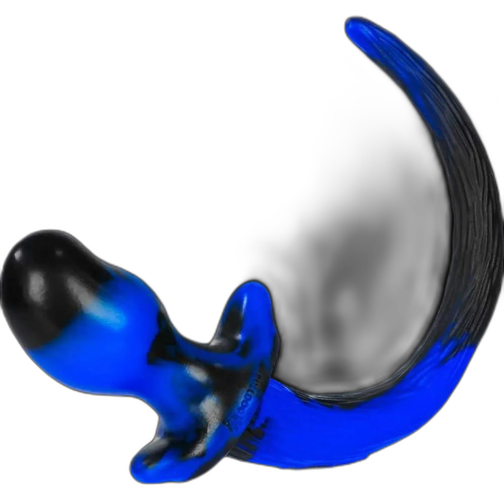 MASTIFF Puppy Tail Butt Plug | Blue & Black Swirl