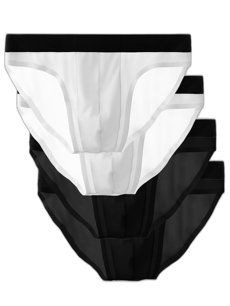 4 Pack Ice Silk Seamless Men's Briefs