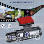 1080P WiFi Dash Cam Front & Interior Car Camera with Night Vision (32GB Included)