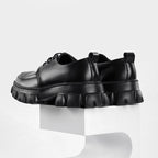 Men's Low Casual Platform Height Increasing Formal Leather Shoes