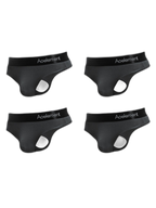 4 Pack Men's Low-Rise Stretchy U-Pouch Thongs