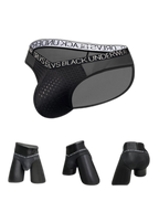 2-Pack Breathable Low Waist U-Convex Semi-Transparent Men's Briefs