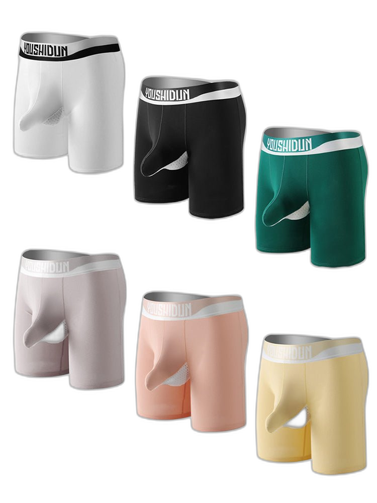 2 Pack Men's Supportive Separated Pouch Ultra-Soft Anti-Chafing Midway Briefs