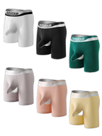 2 Pack Men's Supportive Separated Pouch Ultra-Soft Anti-Chafing Midway Briefs