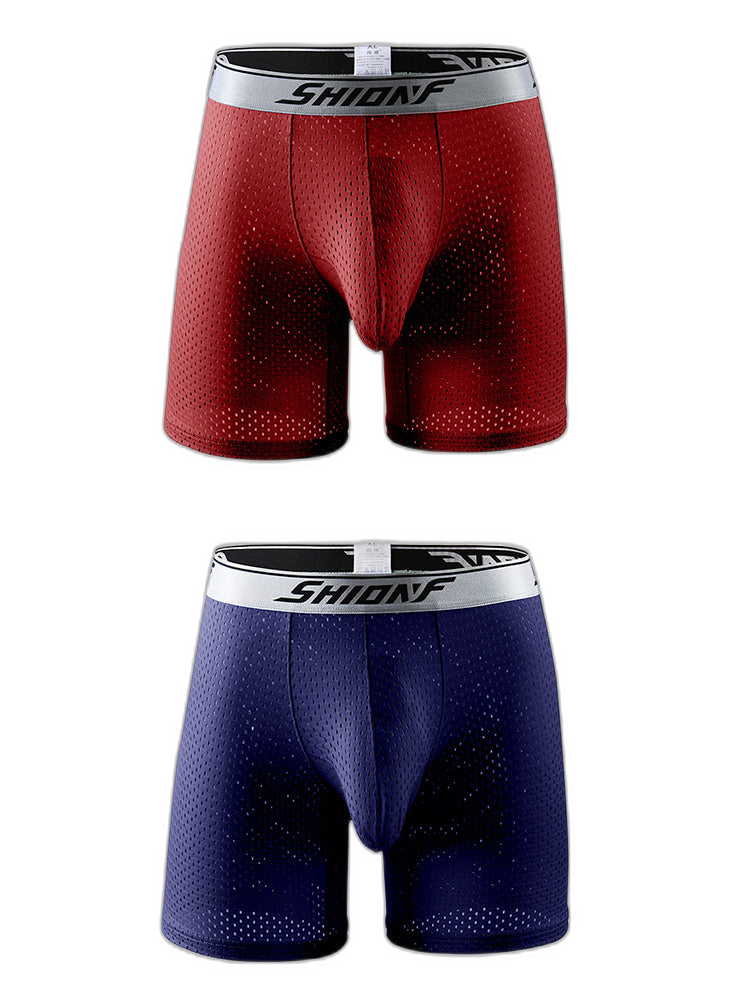2 Pack Men’s Mesh Separate Pouch Boxers Briefs