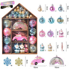 Christmas Decorations 6CM Painted PET