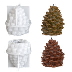 Pinecone Christmas Candle Silicone Mold