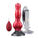 Luna - 8 Inch Squirting Dildo - Kanis Dildo - Knot Dildo