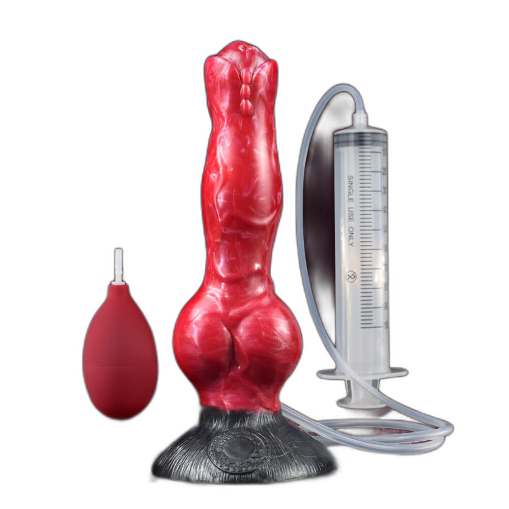 Luna - 8 Inch Squirting Dildo - Kanis Dildo - Knot Dildo