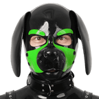 Furrjoi Silicone Beagle Hood Lime Green