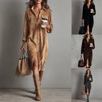 The Chic Edit – Women’s Button-Down Collar Casual Dress