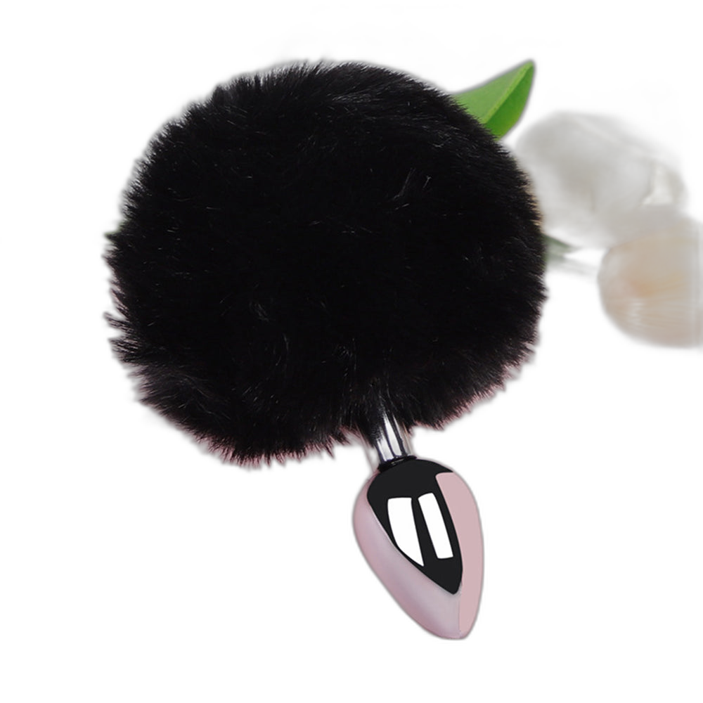 Lola - Bunny Tail Butt Plug - Metal Butt Plug - Anal Sex Toy