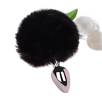 Lola - Bunny Tail Butt Plug - Metal Butt Plug - Anal Sex Toy