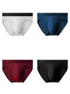 4 Pack Men's Comfortable Thin Pouch Breathable Mesh Briefs