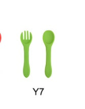 Baby Feeding Set - Silicone Spoon & Fork, Food-Grade BPA-Free