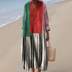 Women's Casual Long-sleeve Shirt Dress