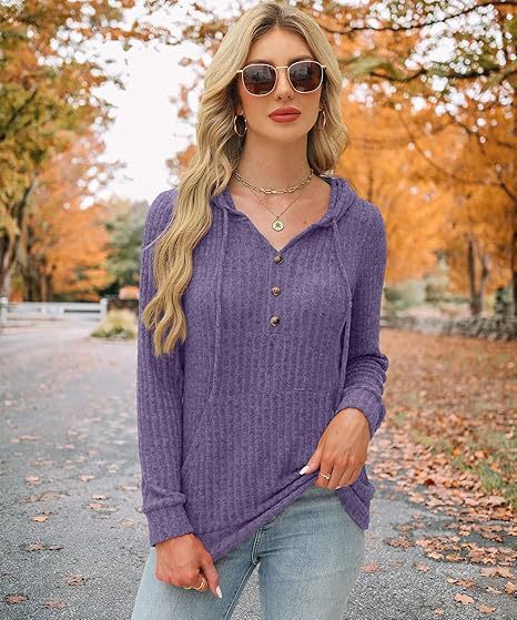Einfarbiger, langärmeliger Hoodie aus gebürstetem Bedford-Cord-Pullover