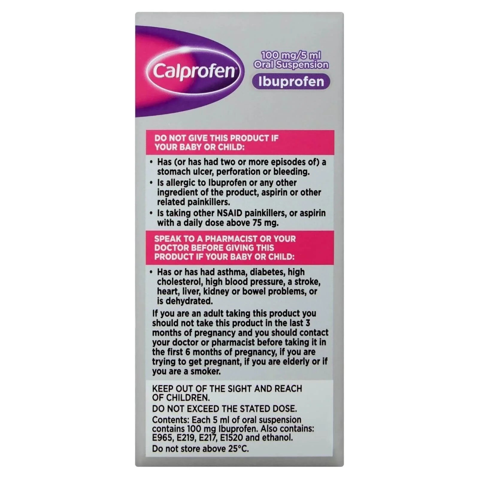 Calprofen 3+ months 100ml