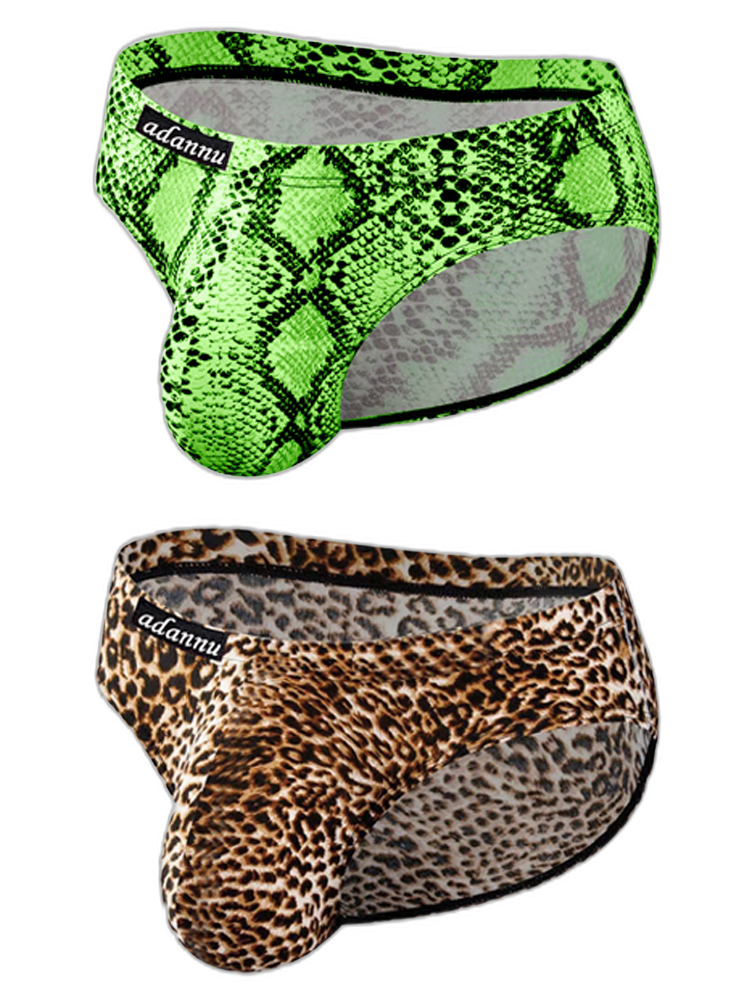 Men’s Sexy Leopard Print Pouch Briefs
