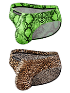 Men’s Sexy Leopard Print Pouch Briefs