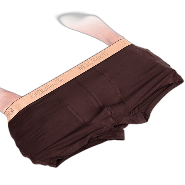Modal Ultra-soft Solid Mid-waist Men's Boxer Briefs