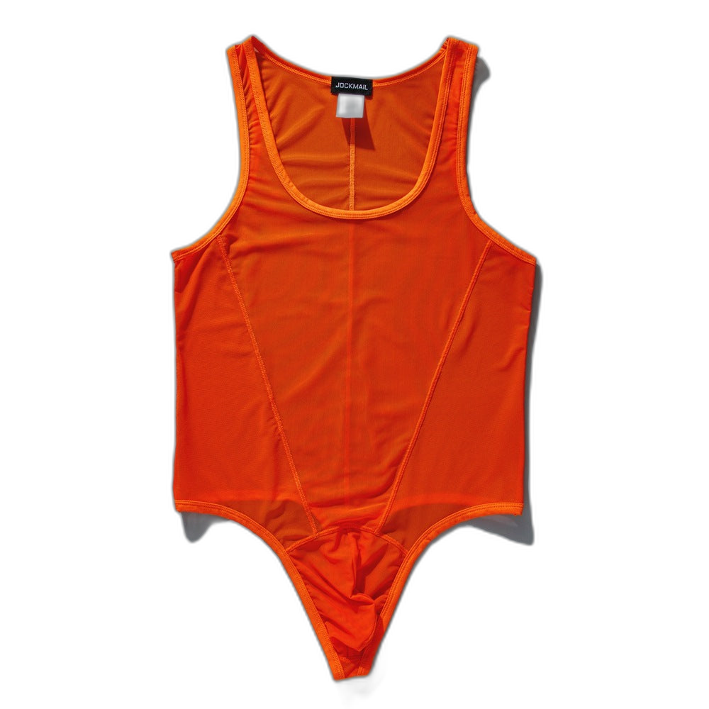 High-Cut Mesh Thong Bodysuit