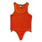 High-Cut Mesh Thong Bodysuit