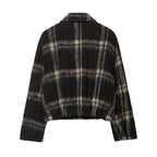 Women's Long Sleeve Loose Casual Lapel Single-breasted Coat