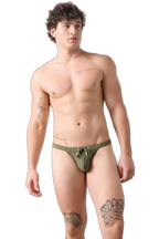 SURGE Swim Thong - Army Green