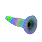 WistGlow – Fantasy Dildo – Spiral Texture & Glow-in-the-Dark Vibrating Dildo