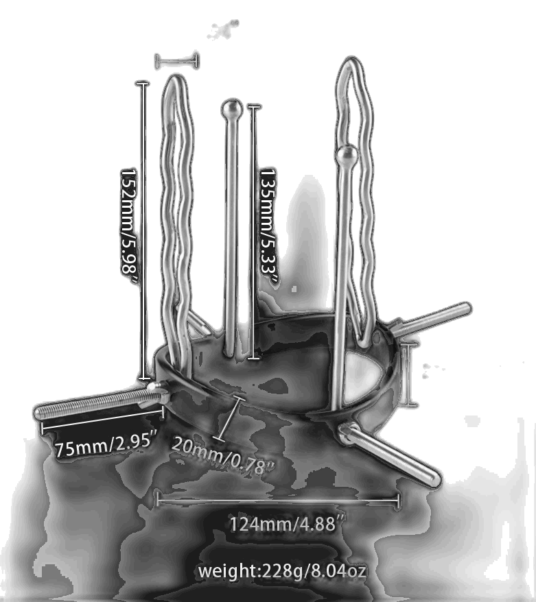 Stainless Steel Anal Dilator - Adjustable Anal Plug - Anal Speculum