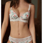 Plus Size Traceless Printed Underwear Women's Big Chest And Small Breast Holding