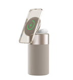 3-in-1 Wireless Charging Station with Bluetooth Speaker & LED Lamp | iPhone AirPods Charger