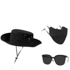 Three-piece Set Cap Fisherman Hat Sun-proof Climbing Equipment